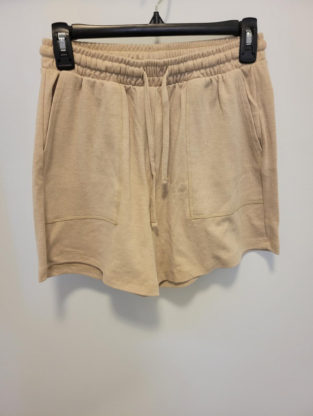 Zenana Outfitters Cream Drawstring Athletic Lounge Shorts